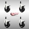 Service Caster 5 Inch 316SS Soft Rubber Swivel 1 Inch Expanding Stem Caster Set Lock Brake SCC-SS316TTLEX20S514-SRS-1-4 - alternate 5